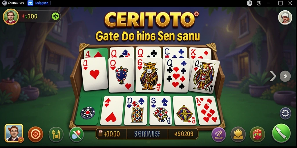 Tampilan gameplay CERITOTO dengan berbagai mode Domino menarik.