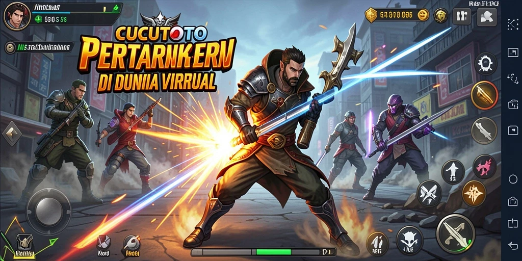 Tampilan gameplay <strong>CUCUTOTO</strong> yang intens dan seru dalam pertarungan.