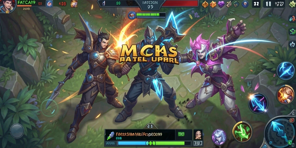 Gambaran aksi seru dalam gameplay MOBA FATCAI99.