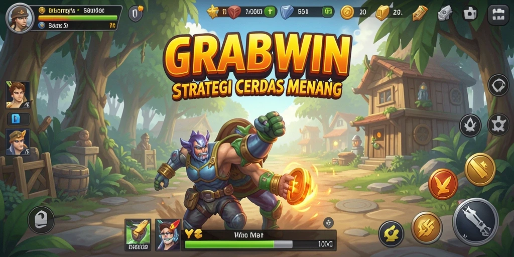 Tampilan gameplay seru dari GRABWIN dalam aksi strategi.