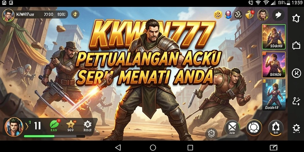 Screenshot KKWIN777 menampilkan intensitas pertempuran yang mendebarkan.