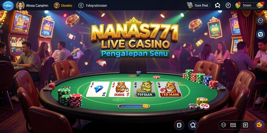 Tampilan gameplay Live Casino yang mengesankan di NANAS777.