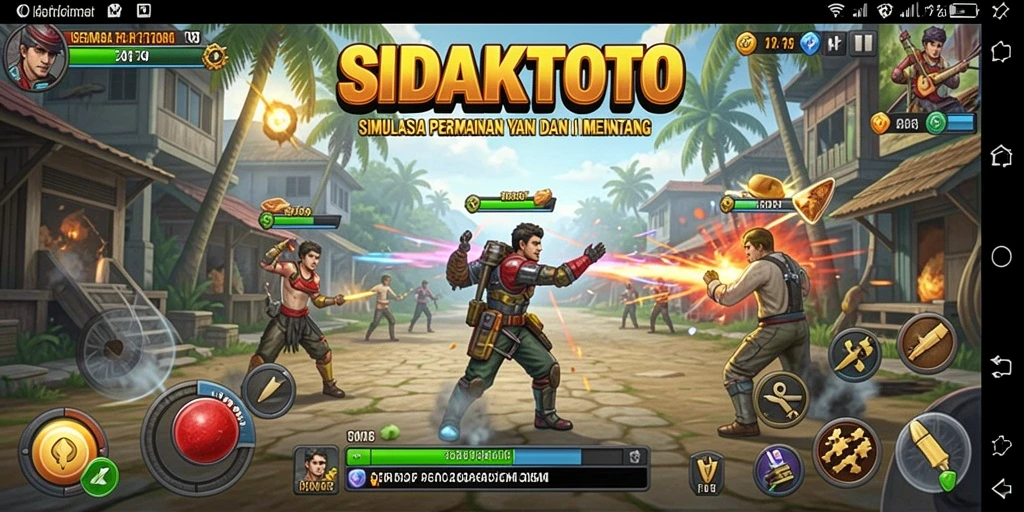 Tampilan gameplay yang mendebarkan dari SIDAKTOTO.