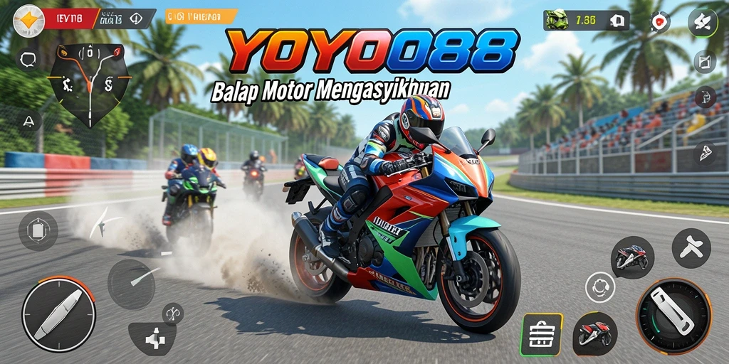 Tampilan menakjubkan dari balapan motor di YOYO88